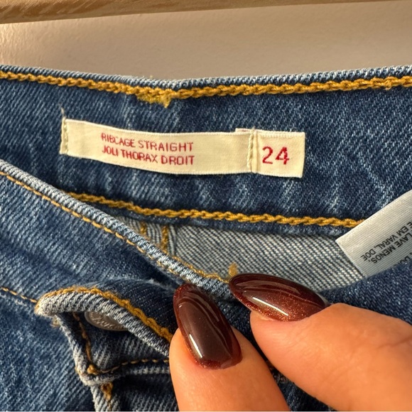 Levi’s RIBCAGE STRAIGHT ANKLE WOMEN'S JEANS size 24 - Picture 6 of 10